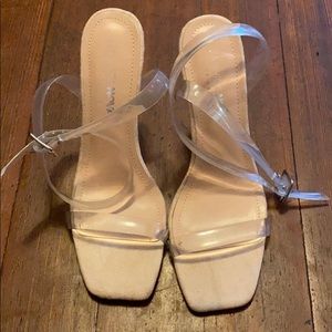 Fashion Nova clear heel